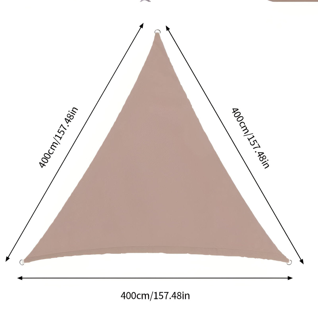 Hjemix | TriBlocker Solseil – Premium Solbeskyttelse, Vanntett Triangelseil