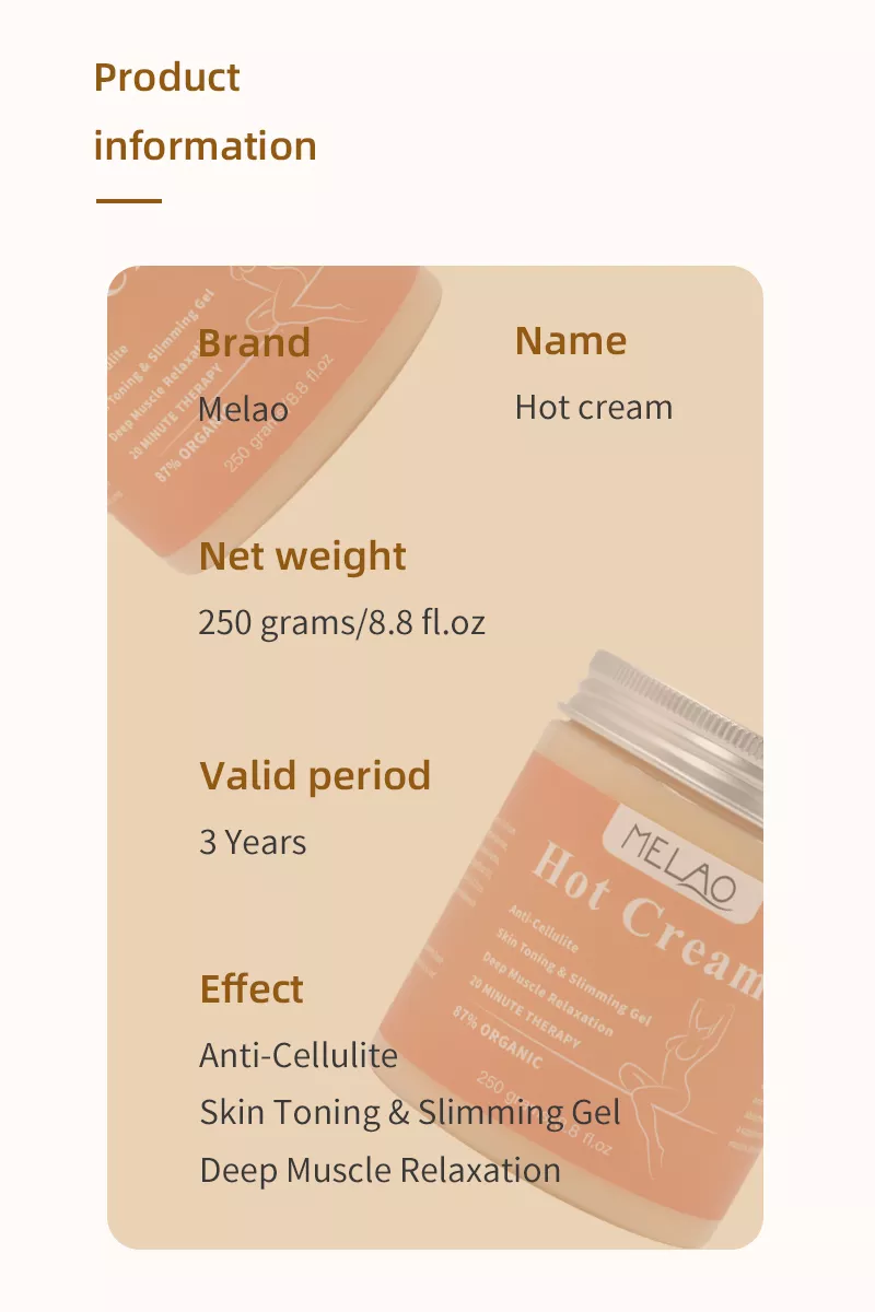 Hjemix | Ultimate Shape Cream – øker fettforbrenning – reduserer cellulitter – 500 ml – veggklokke