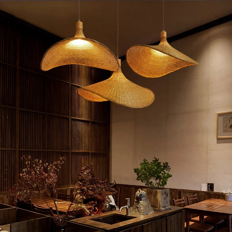 Hjemix | Hengende lampe laget av bambus