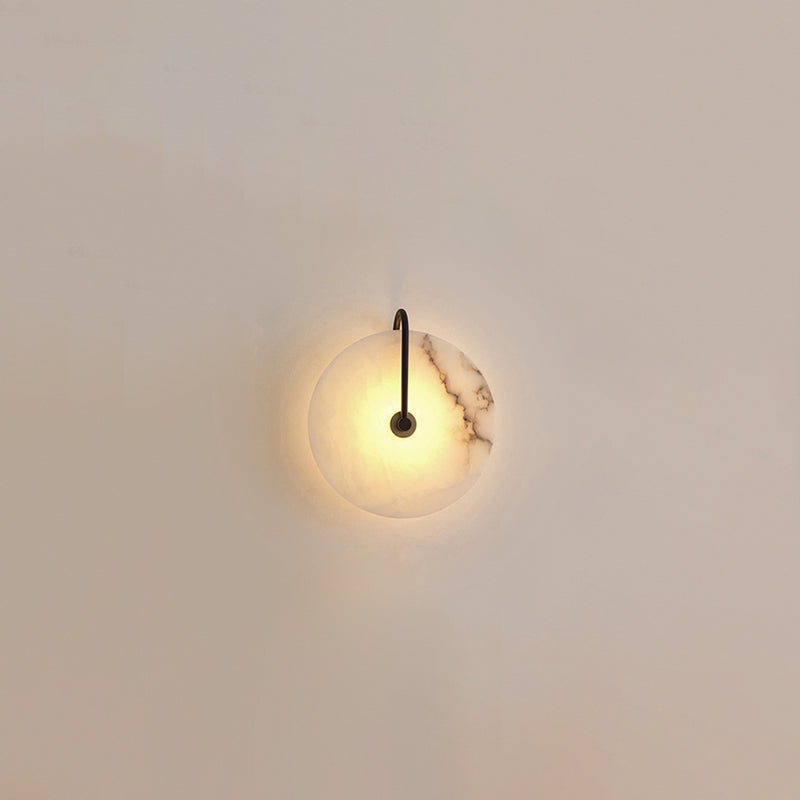 Hjemix | Hvit Alabaster Vegglampe