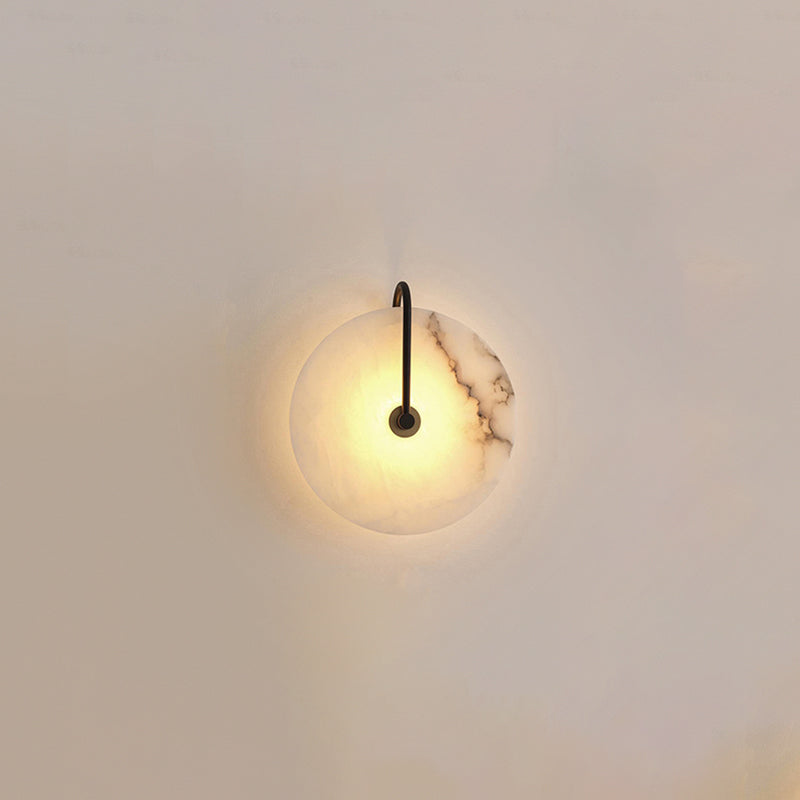 Hjemix | Hvit Alabaster Vegglampe