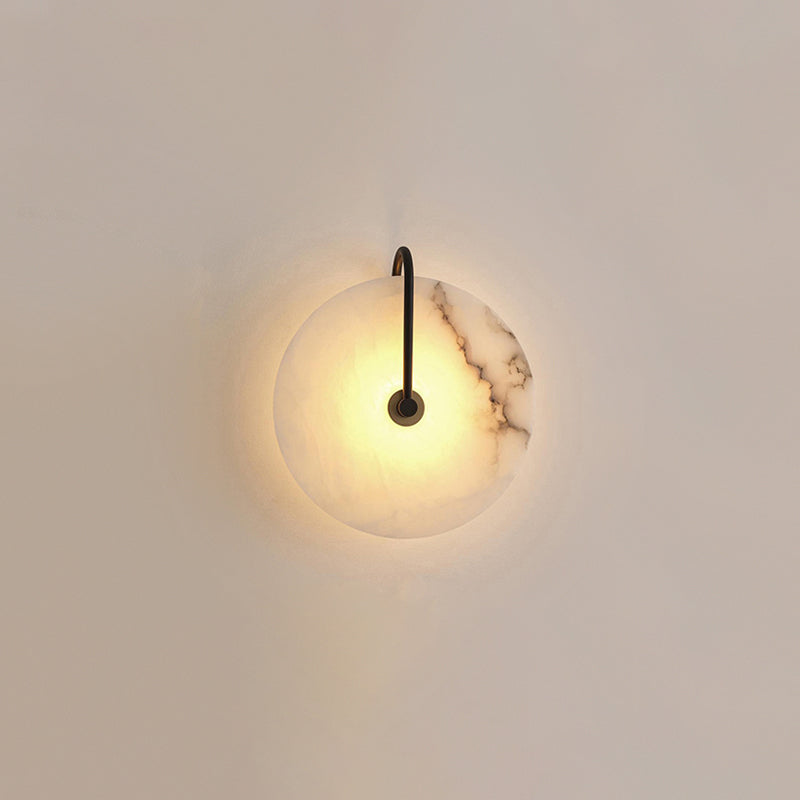 Hjemix | Hvit Alabaster Vegglampe