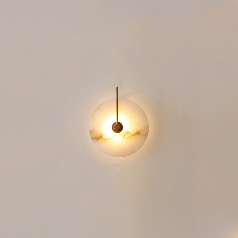 Hjemix | Hvit Alabaster Vegglampe