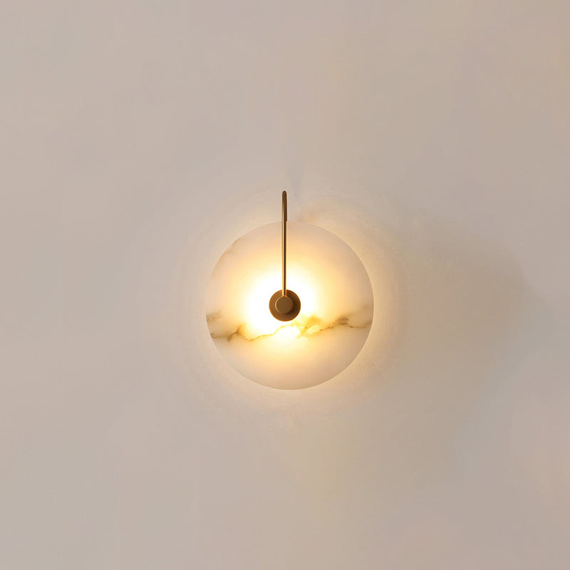 Hjemix | Hvit Alabaster Vegglampe