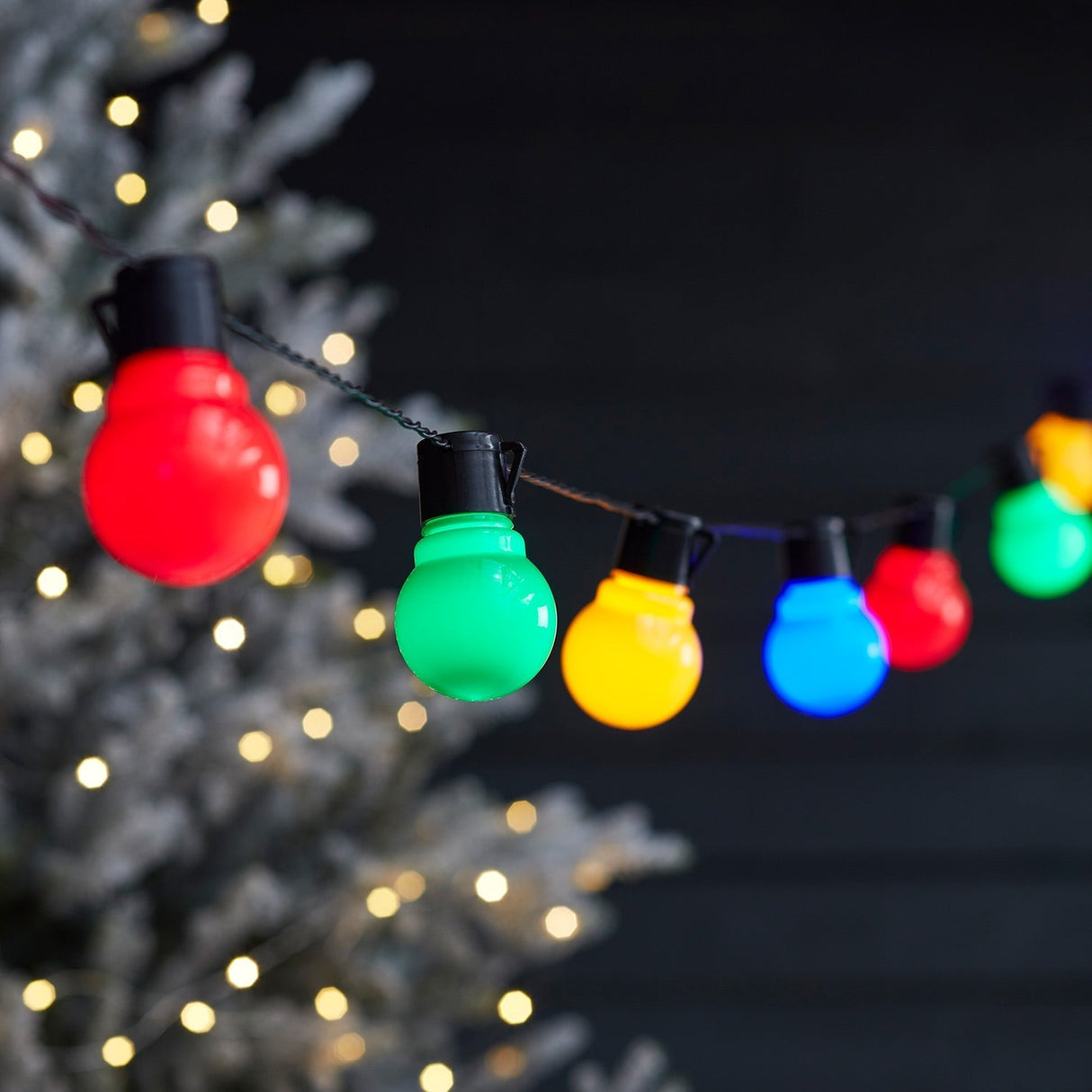 Hjemix | 30 LED Fiesta Party Lyskilder flerfarget