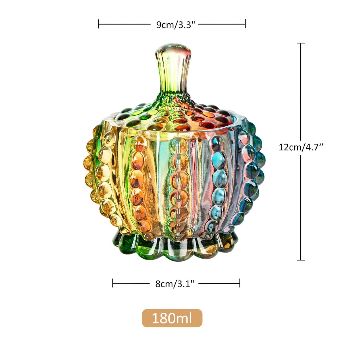 Hjemix | Iridescent Sukkerbolle med Lokk