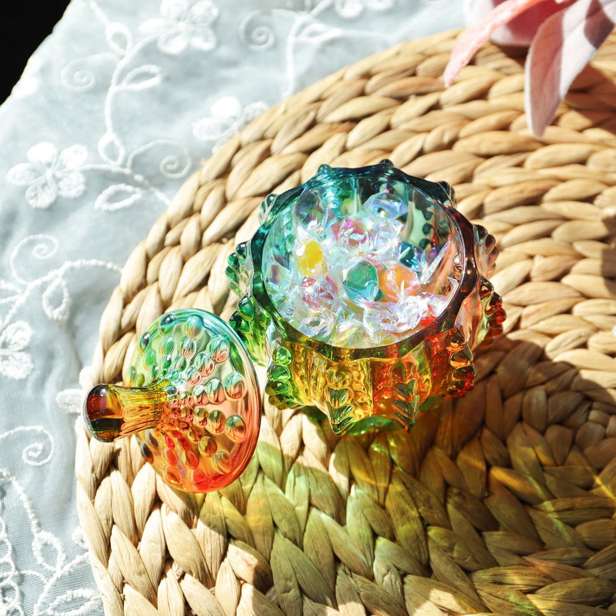 Hjemix | Iridescent Sukkerbolle med Lokk