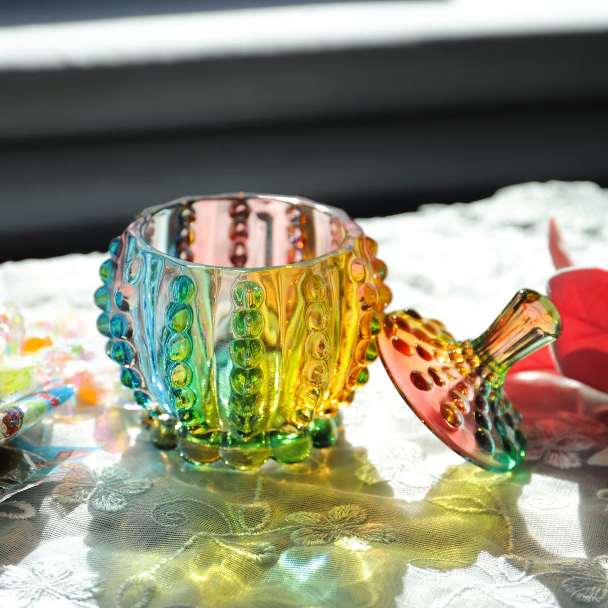 Hjemix | Iridescent Sukkerbolle med Lokk