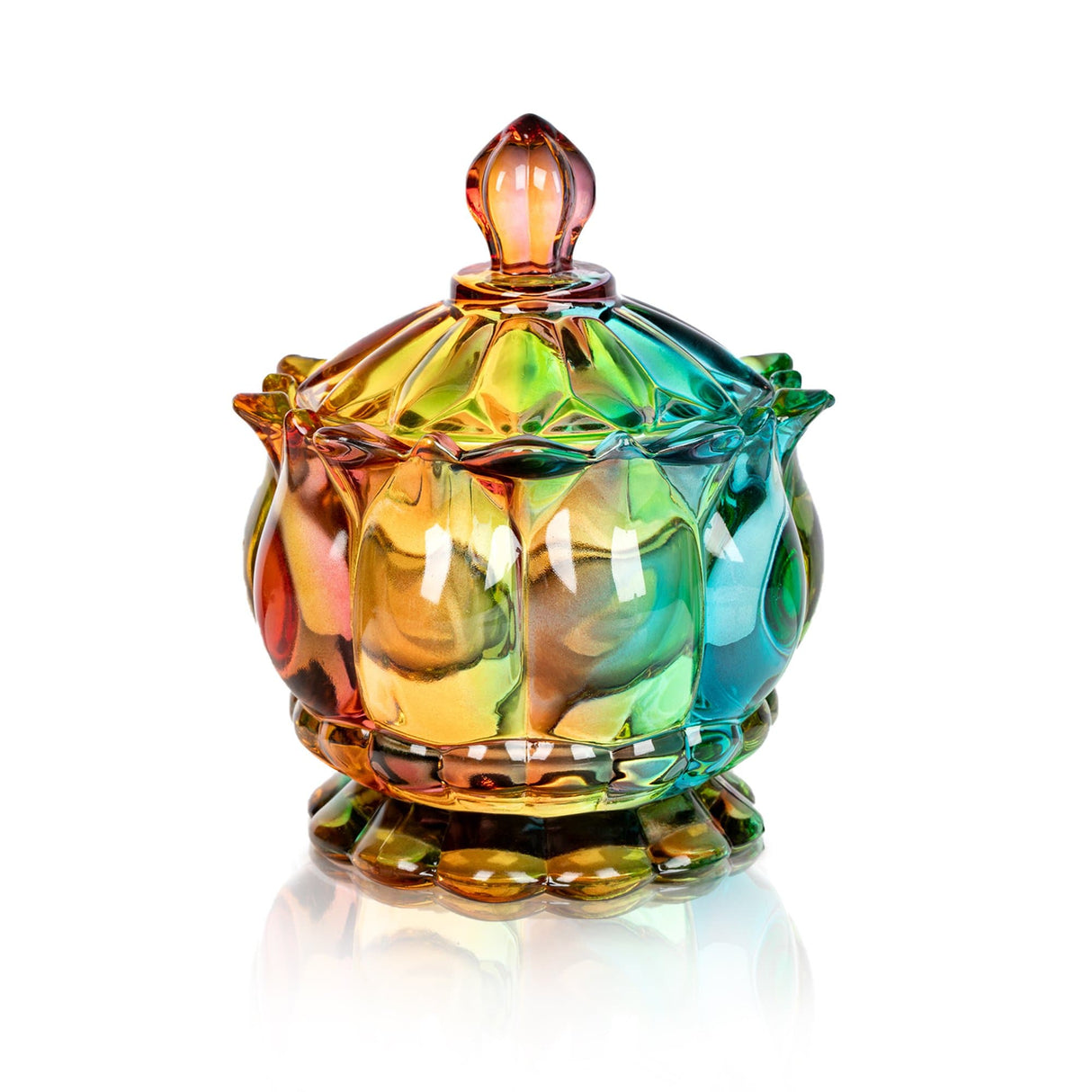 Hjemix | Iridescent Sukkerbolle med Lokk