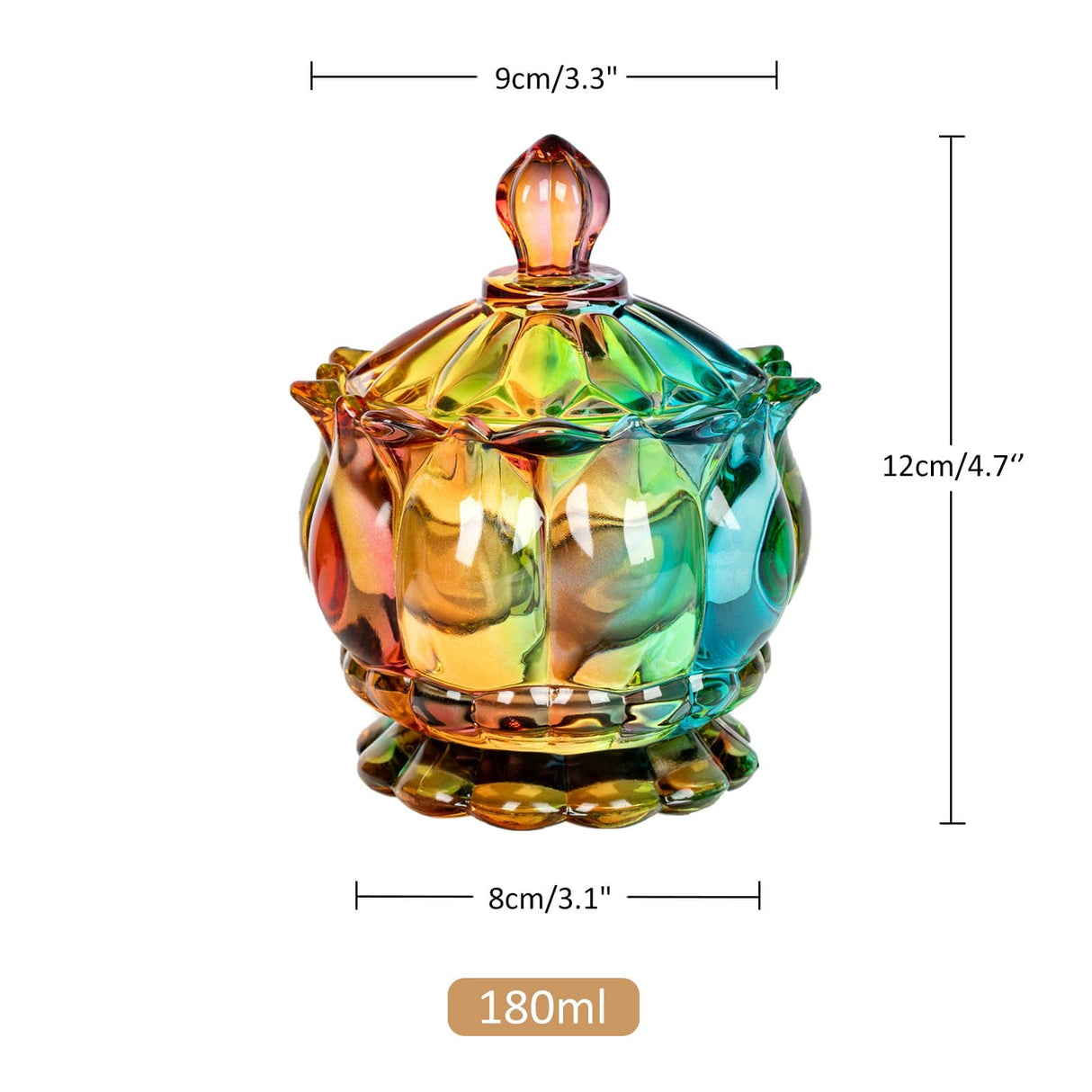Hjemix | Iridescent Sukkerbolle med Lokk