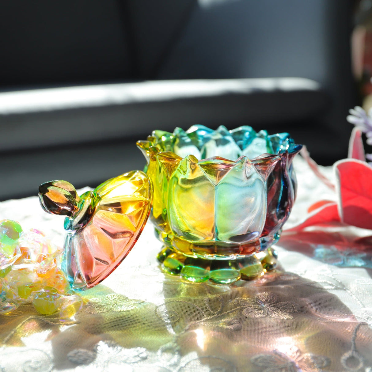 Hjemix | Iridescent Sukkerbolle med Lokk
