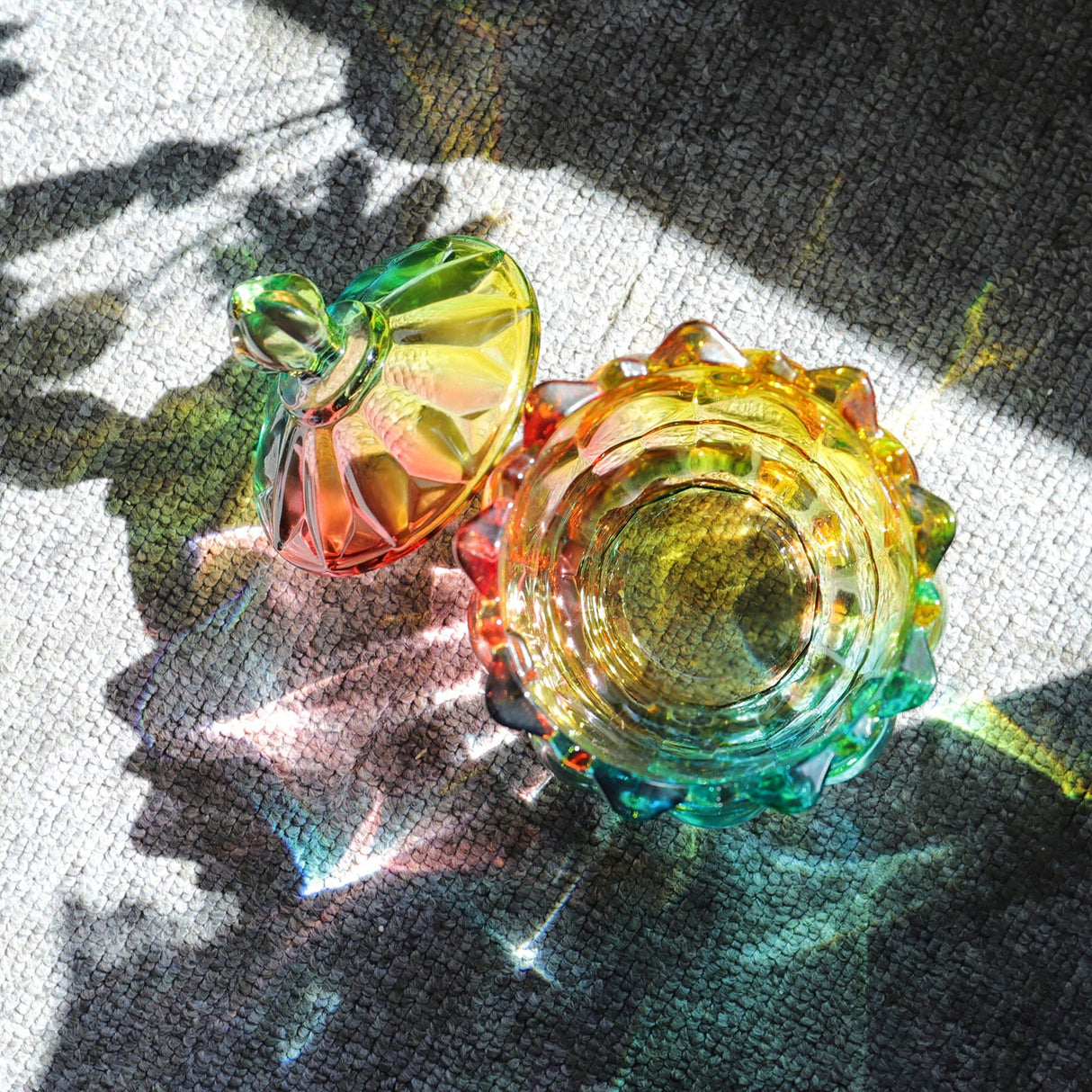 Hjemix | Iridescent Sukkerbolle med Lokk