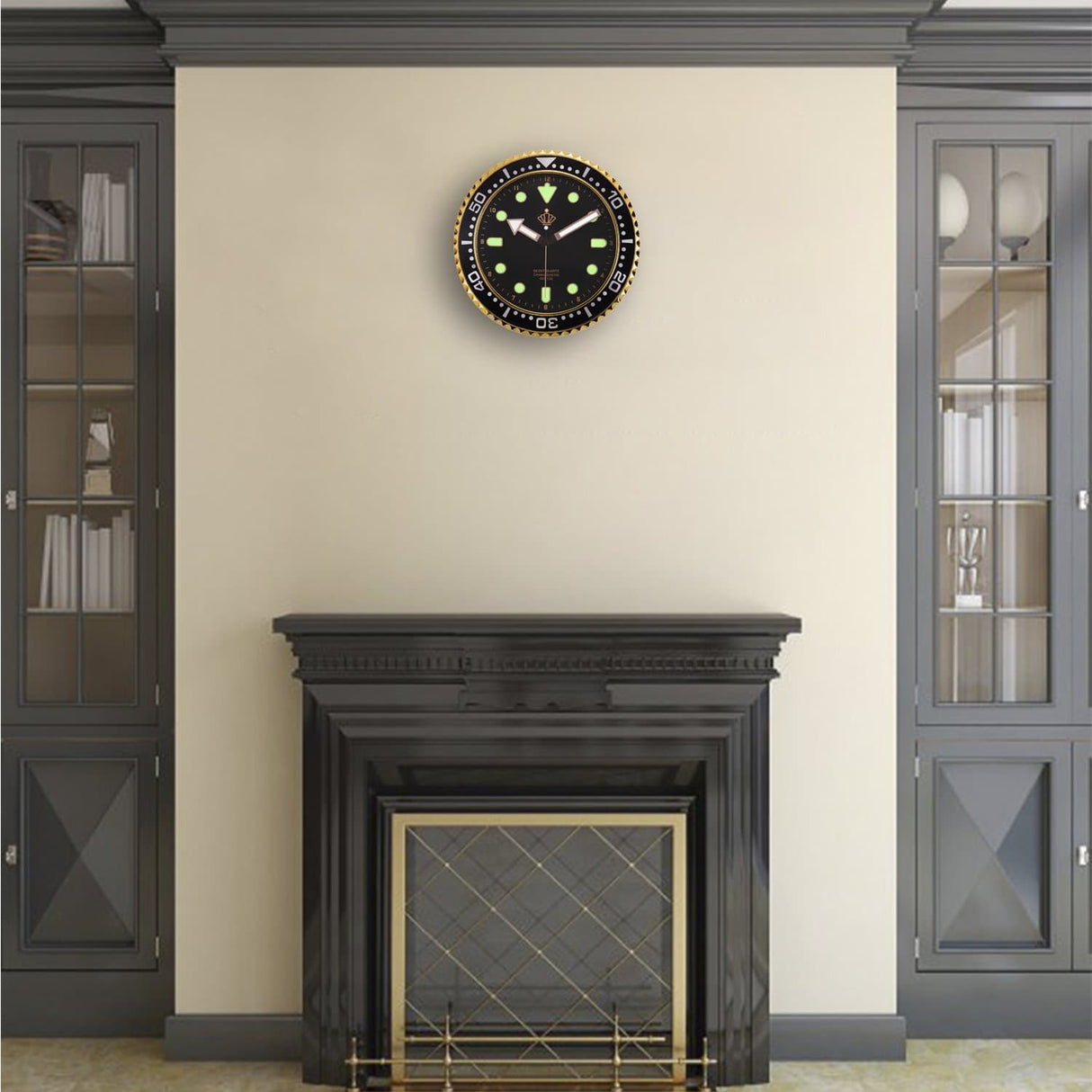 Hjemix | Stille Glitrende Veggklokke