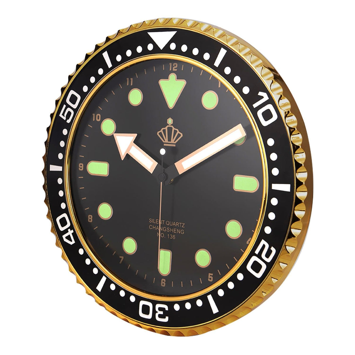 Hjemix | Stille Glitrende Veggklokke