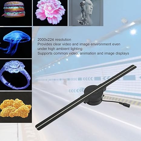 Hjemix | 3D Hologram LED Vifteprosjektor