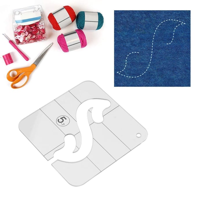 Hjemix | Free-Motion Plagg Linjal Sett(12 PCS)