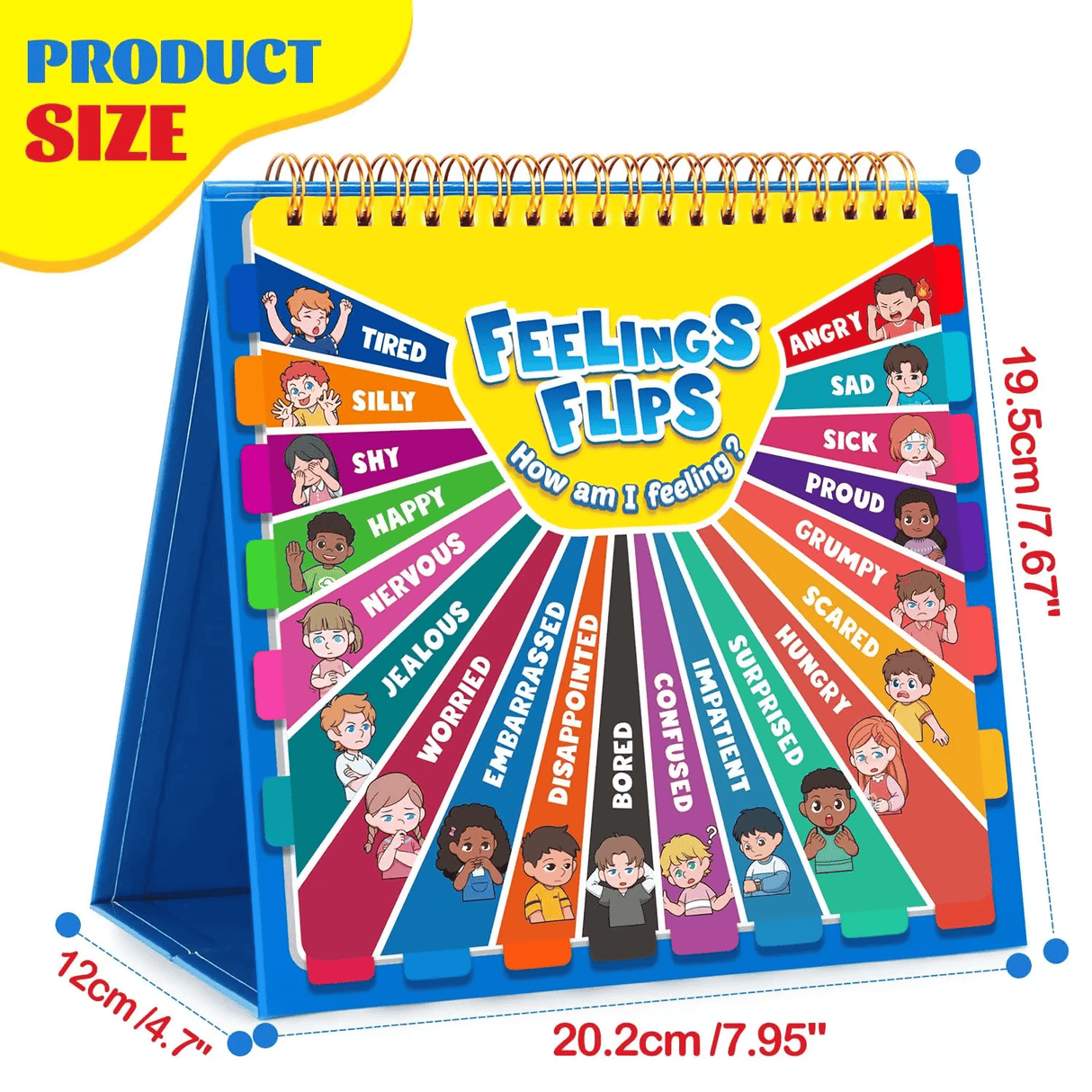 Hjemix | Barnas Følelser og Emosjoner Bok – En Morsom Flipbok for Emosjonell Bevissthet!