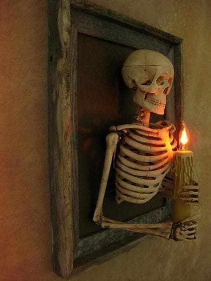 Hjemix | Haunted house hodeskalle halloween dekorasjon