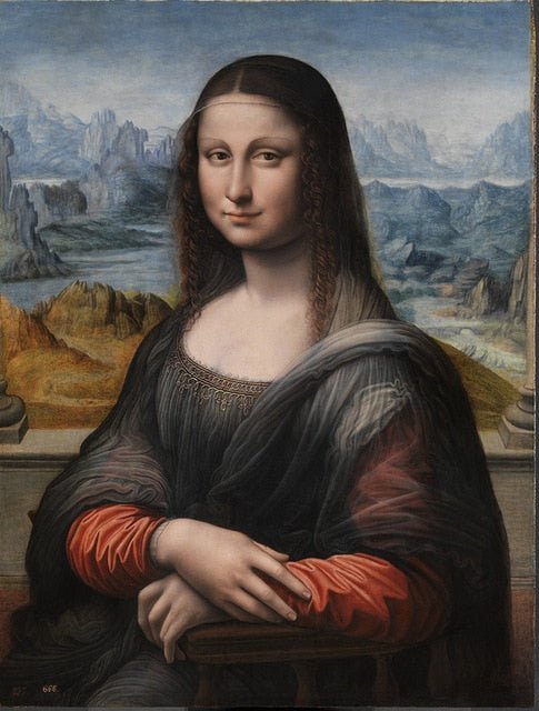 Hjemix | Aesthetic Funny Mona Lisa Canvas Plakat