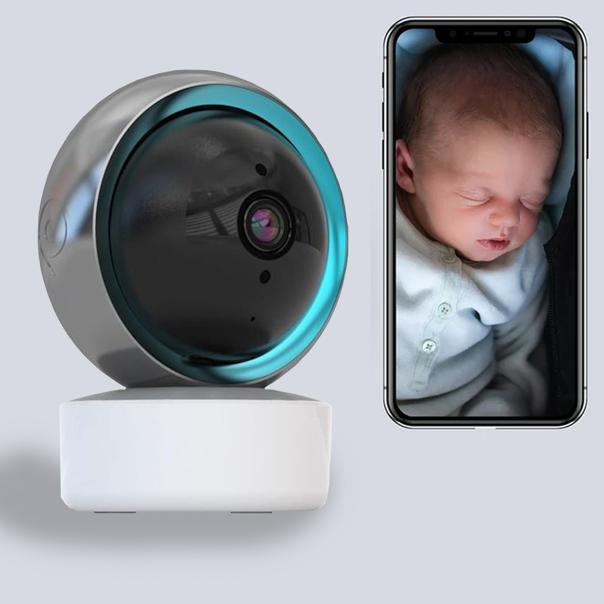 Hjemix | {SALE} Trådløs HD Smart Baby Monitor med Nattesyn - Med Mobilapp