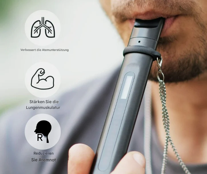 Hjemix | Intelligentr Pustetreningsapparat for Respiratorisk Musklaturtrening - BreathBoost