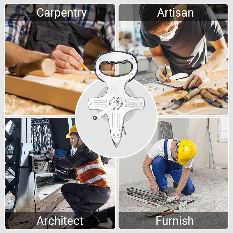 Hjemix | Bærbar metrisk stålramme rullemeter