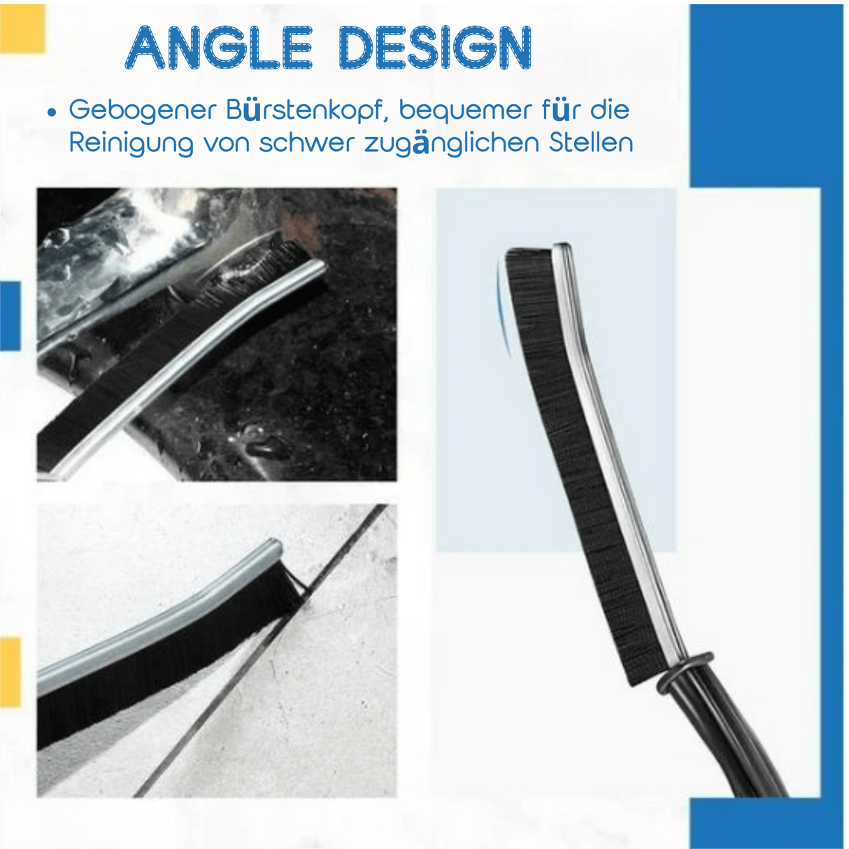 Hjemix | FELLERENGJØRINGSBØRSTE MED HARD BØRST