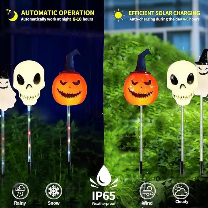 Hjemix | 6 i 1 Halloween Solhage Lys