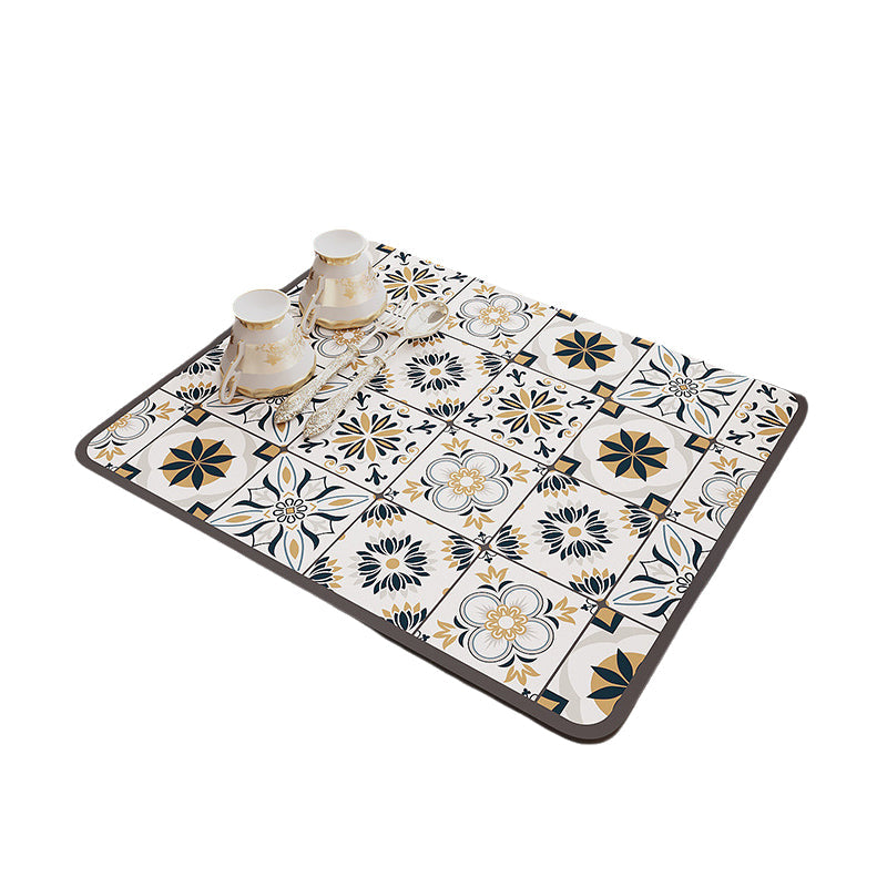 Hjemix | Retro Hurtigtørkende Vanntett Matte for Kjøkken-Bar-benkeplater