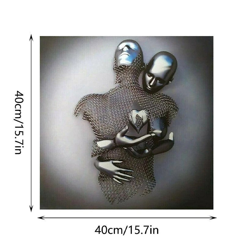 Hjemix | Figurstatue av metall Kunst Veggdekorasjon