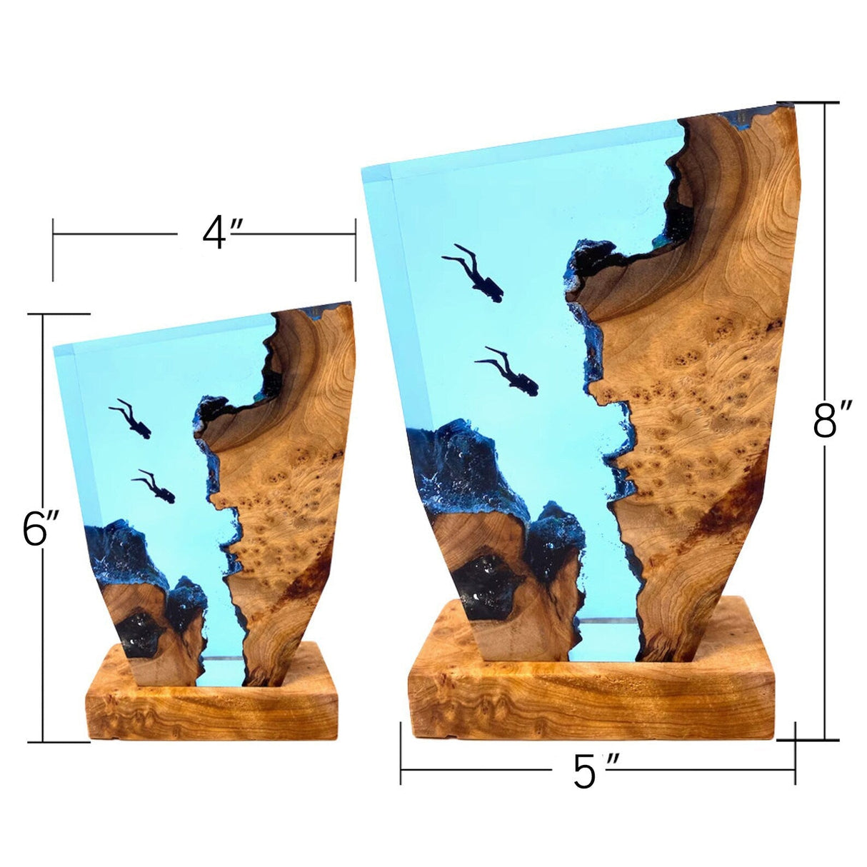 Hjemix | Frendorf - Stilren Ocean Karst Dykkertabellampe for Hjemmet