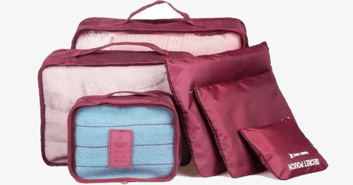 Hjemix | Bærbar bagasje - Transparent nettingøverdel - Organiser klærne dine kompakt og stilfullt!