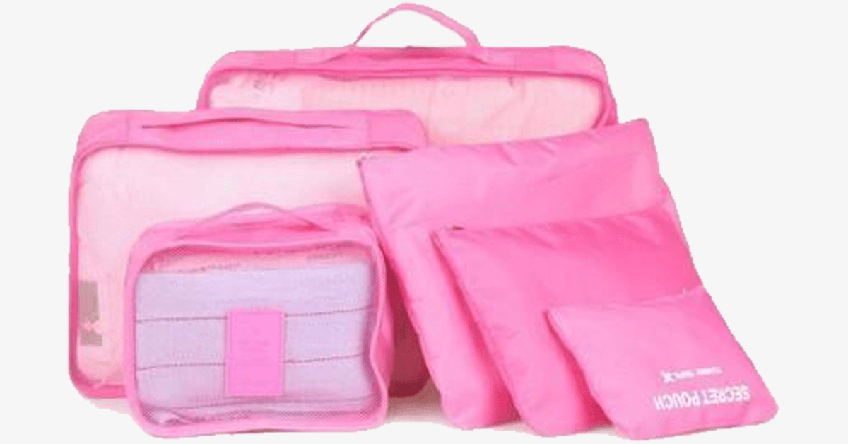 Hjemix | Bærbar bagasje - Transparent nettingøverdel - Organiser klærne dine kompakt og stilfullt!