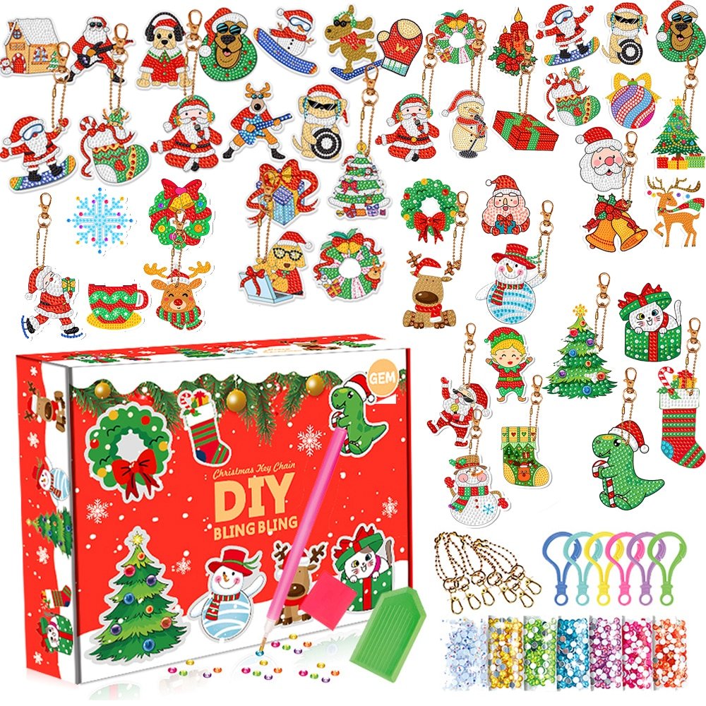 Hjemix | 5D Jul DIY Diamantmalingssett