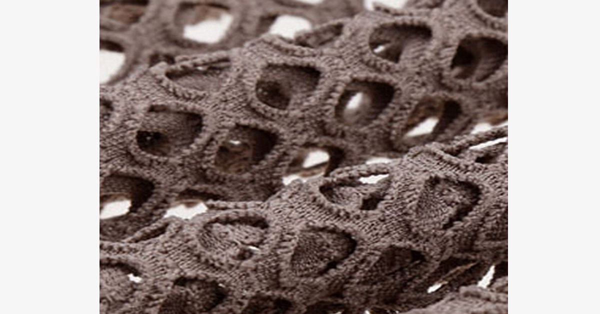 Hjemix | Bohemsk Hullete Ut Mesh Maxi Skjørt