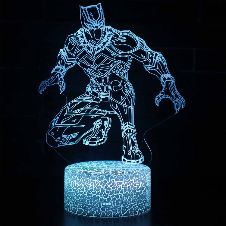 Hjemix | 3D Lampe Marvel Black Panther Stealth