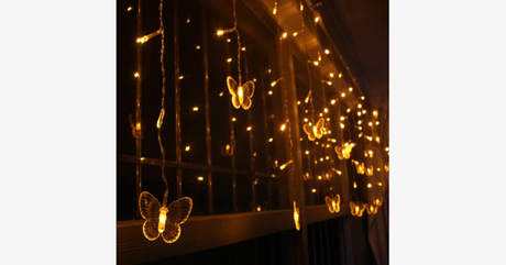 Hjemix | 40-LED Festfeiring Aksjebutterfly Lyskilder - Batteridrevet - Perfekt for Fester!