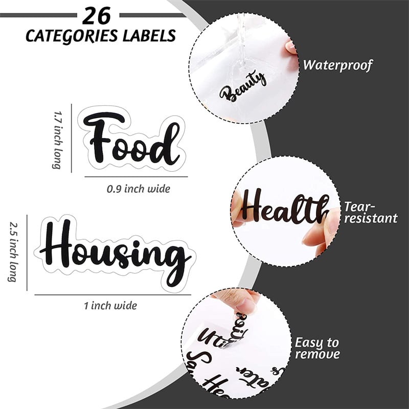 Hjemix | Budsjettpermanentbok med kontanter konvolutter