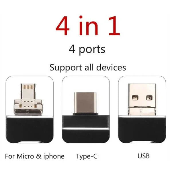 Hjemix | 4 i 1 høyhastighets USB-minnepinne