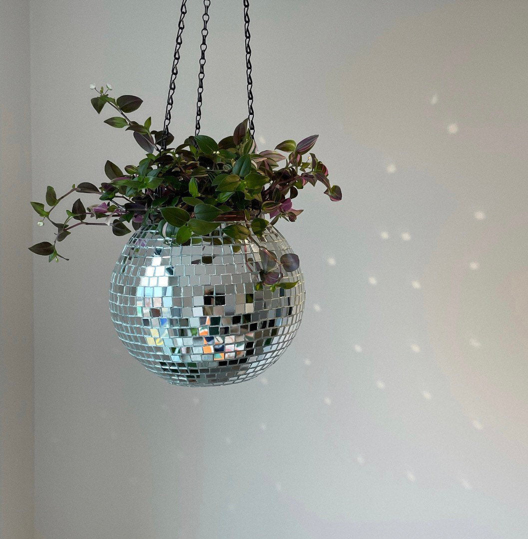 Hjemix | Disco Ball Hengende Planteholder