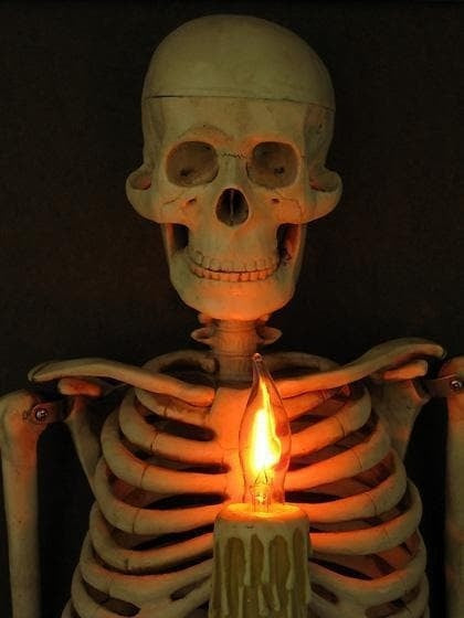 Hjemix | Haunted house hodeskalle halloween dekorasjon