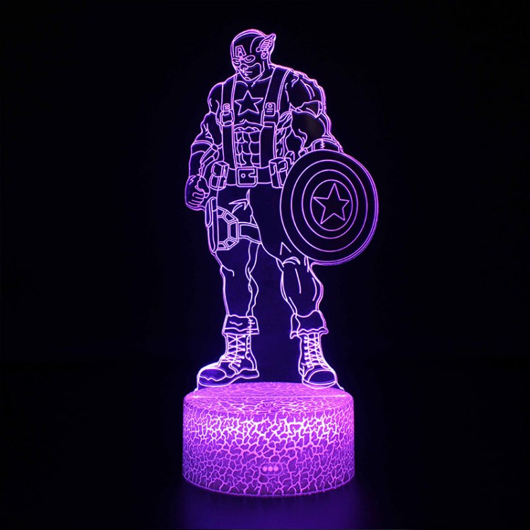 Hjemix | 3D Lampe Marvel Captain America