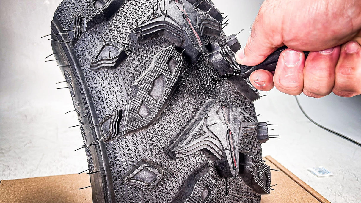 Hjemix | Tubeless Dekkplugg Reparasjonssett for Bil, Motorsykkel, ATV, Jeep, Lastebil, & Traktor