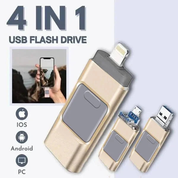 Hjemix | 4 i 1 høyhastighets USB-minnepinne