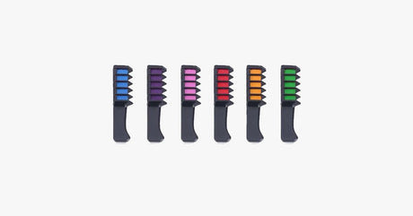 Hjemix | 6 Delt Sett Shimmer Hårkritt Kam
