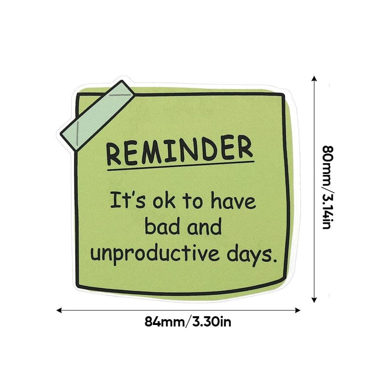 Hjemix | Mental Health Sticky Notes Klistremerker (24 stk)