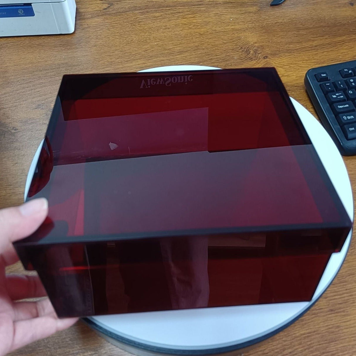 Hjemix | Fargerik Akryl Oppbevaringsboks Med Lokk