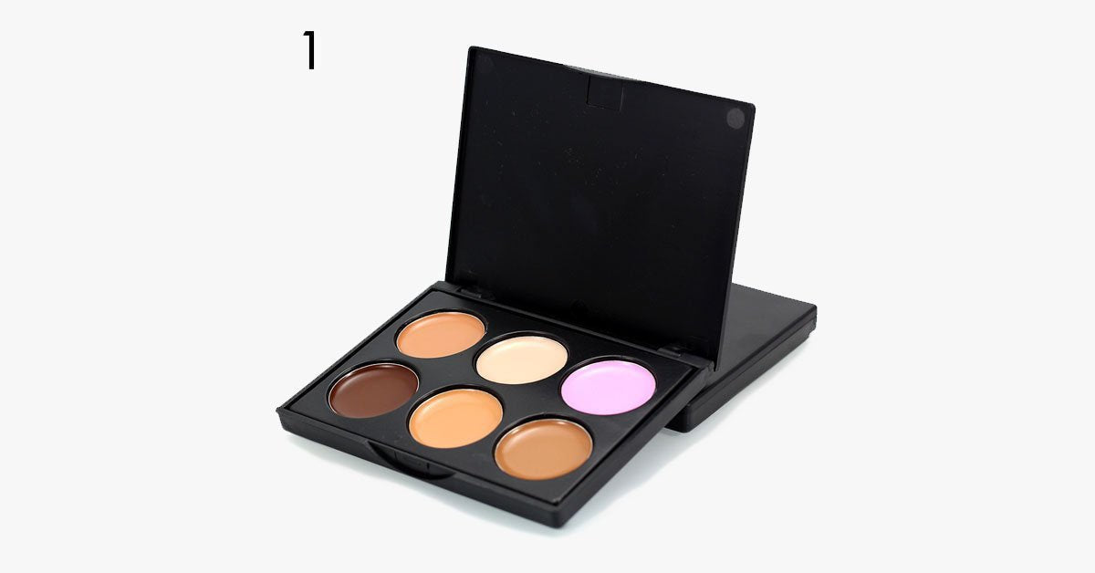 Hjemix | 6 Farger Krem Contour Palette – Oppnå god dekning og et sømløst utseende