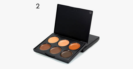 Hjemix | 6 Farger Krem Contour Palette – Oppnå god dekning og et sømløst utseende