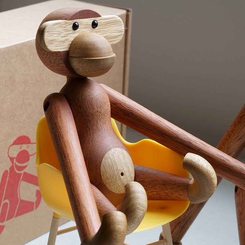 Hjemix | Cheeky Monkey Solid Wood Ornament